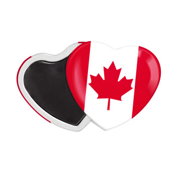 Canada flag, Μαγνητάκι καρδιά (57x52mm)