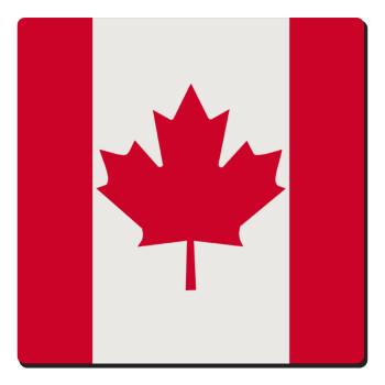 Canada flag, Τετράγωνο μαγνητάκι ξύλινο 6x6cm