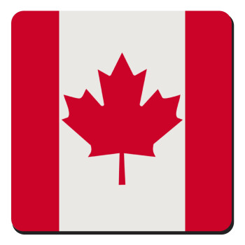 Canada flag, Τετράγωνο μαγνητάκι ξύλινο 9x9cm