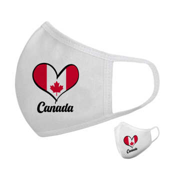Canada flag, Μάσκα υφασμάτινη υψηλής άνεσης παιδική (Δώρο πλαστική θήκη)