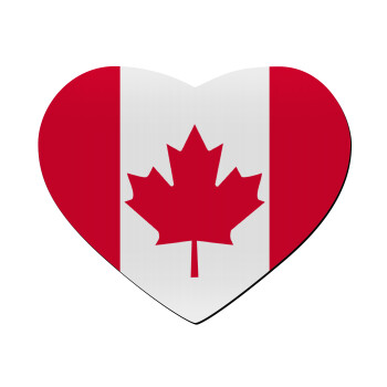 Canada flag, Mousepad καρδιά 23x20cm