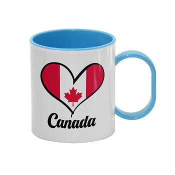 Canada flag, Κούπα (πλαστική) (BPA-FREE) Polymer Μπλε για παιδιά, 330ml