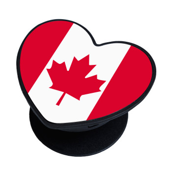 Canada flag, Phone Holders Stand  καρδιά Μαύρο Βάση Στήριξης Κινητού στο Χέρι