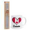 Easter Set, Ceramic Cup (330ml) & Easter aromatic flat candle (30cm) (GRAY)