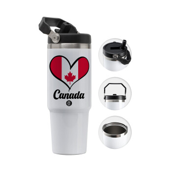 Canada flag, 30oz stainless Steel Tumbler with Handle