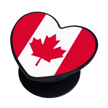 Canada flag, Phone Holders Stand  καρδιά Μαύρο Βάση Στήριξης Κινητού στο Χέρι