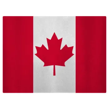 Canada flag, Επιφάνεια κοπής γυάλινη (38x28cm)