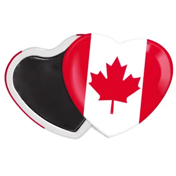 Canada flag, Μαγνητάκι καρδιά (57x52mm)