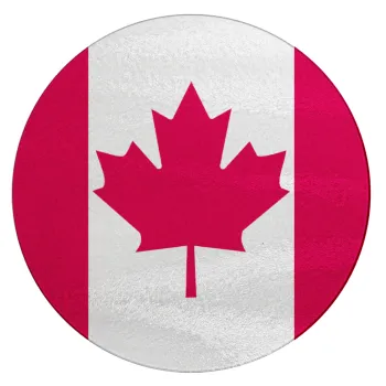 Canada flag, Επιφάνεια κοπής γυάλινη στρογγυλή (30cm)