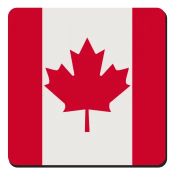 Canada flag, Τετράγωνο μαγνητάκι ξύλινο 9x9cm
