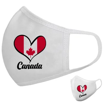 Canada flag, Μάσκα υφασμάτινη υψηλής άνεσης παιδική (Δώρο πλαστική θήκη)