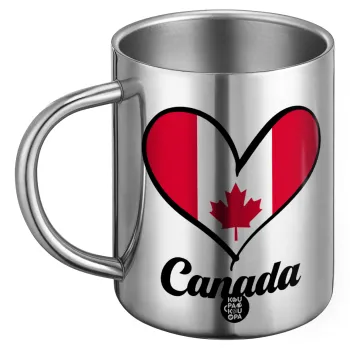 Canada flag, Ανοξείδωτη Μεταλλική Κούπα 450ml - Διπλού Τοιχώματος