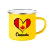 Yellow Enamel Metallic Cup 360ml