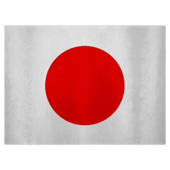 Japan flag, Επιφάνεια κοπής γυάλινη (38x28cm)