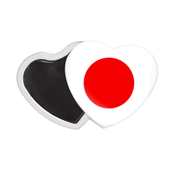 Japan flag, Μαγνητάκι καρδιά (57x52mm)