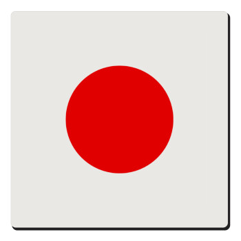 Japan flag, Τετράγωνο μαγνητάκι ξύλινο 6x6cm