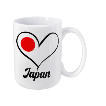 Japan flag, Κούπα Mega, κεραμική, 450ml
