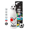 Soccer Metal mug thermos, double wall, 550ml