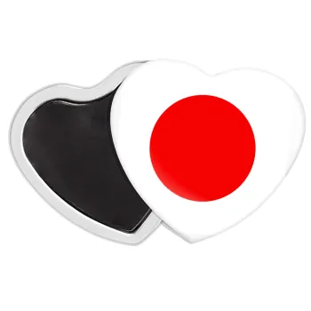 Japan flag, Μαγνητάκι καρδιά (57x52mm)