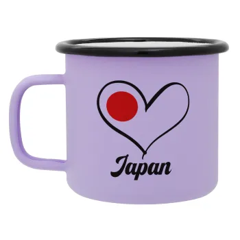 Japan flag, Κούπα Μεταλλική εμαγιέ ΜΑΤ Light Pastel Purple 360ml