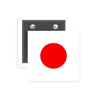 Japan flag, Κονκάρδα παραμάνα τετράγωνη 5x5cm