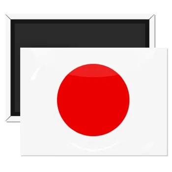 Japan flag, Ορθογώνιο μαγνητάκι ψυγείου διάστασης 9x6cm