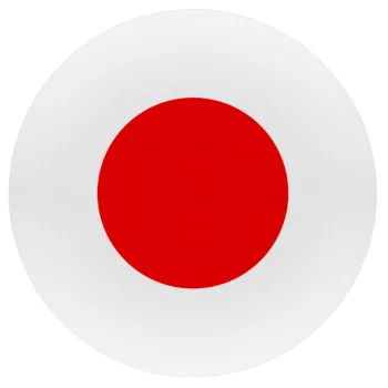 Japan flag, Mousepad Round 20cm