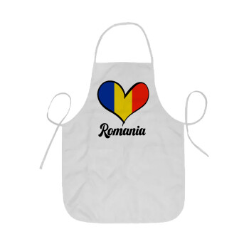 Romania flag, Ποδιά Σεφ ολόσωμη κοντή  Παιδική (44x62cm)