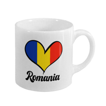 Romania flag, Κουπάκι κεραμικό, για espresso 150ml