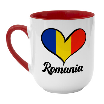 Romania flag, Κούπα κεραμική tapered 260ml