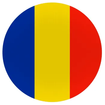Romania flag, Mousepad Round 20cm