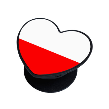 Poland flag, Phone Holders Stand  καρδιά Μαύρο Βάση Στήριξης Κινητού στο Χέρι