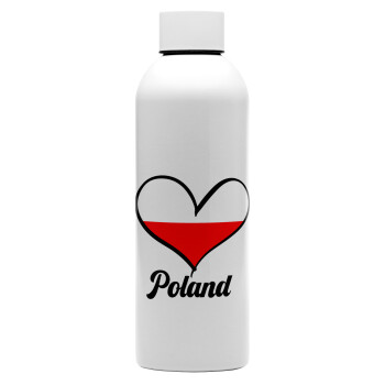 Poland flag, Μεταλλικό παγούρι νερού, 304 Stainless Steel 800ml