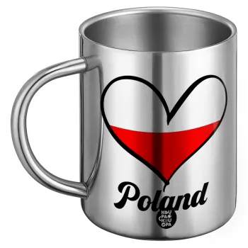 Poland flag, BIG Mug Stainless steel double wall (450ml)