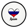 Russia flag, Βεντάλια υφασμάτινη αναδιπλούμενη με θήκη (20cm)