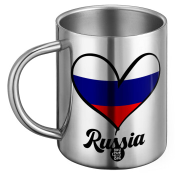 Russia flag, Ανοξείδωτη Μεταλλική Κούπα 450ml - Διπλού Τοιχώματος