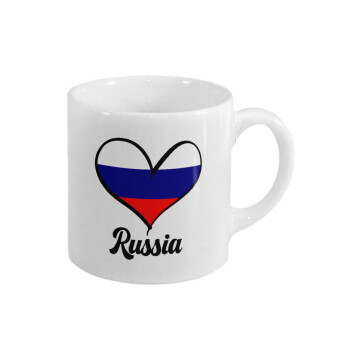 Russia flag, Κουπάκι κεραμικό, για espresso 150ml