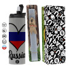 Πασχαλινή Λαμπάδα με Travel Tumbler θερμό (600ml, BPA free) & κερί αρωματικό πλακέ (30cm) (ΓΚΡΙ)