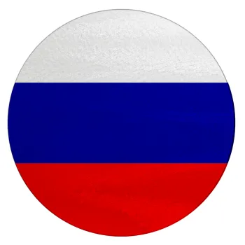 Russia flag, Επιφάνεια κοπής γυάλινη στρογγυλή (30cm)