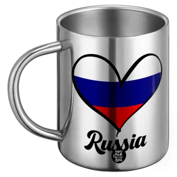 Russia flag, BIG Mug Stainless steel double wall (450ml)