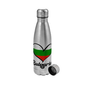 Bulgaria flag, Μεταλλικό παγούρι νερού, ανοξείδωτο ατσάλι, 750ml
