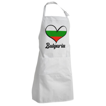 Bulgaria flag, Adult Chef Apron (with sliders and 2 pockets)