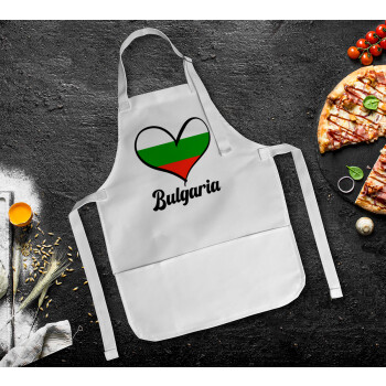 Bulgaria flag, Ποδιά Σεφ Ολόσωμη Παιδική (με ρυθμιστικά και 2 τσέπες)