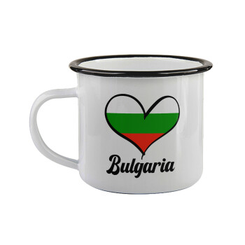 Bulgaria flag, Κούπα εμαγιέ με μαύρο χείλος 360ml