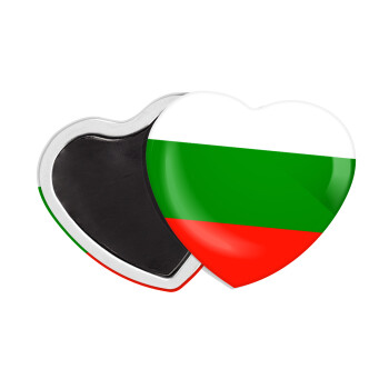 Bulgaria flag, Μαγνητάκι καρδιά (57x52mm)