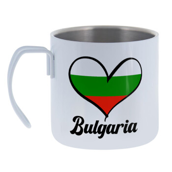 Bulgaria flag, Mug Stainless steel double wall 400ml