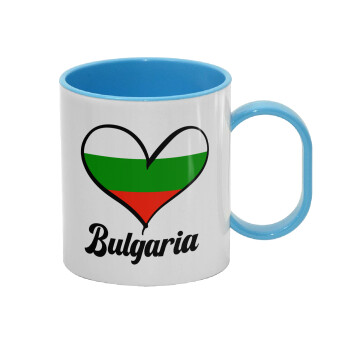 Bulgaria flag, Κούπα (πλαστική) (BPA-FREE) Polymer Μπλε για παιδιά, 330ml