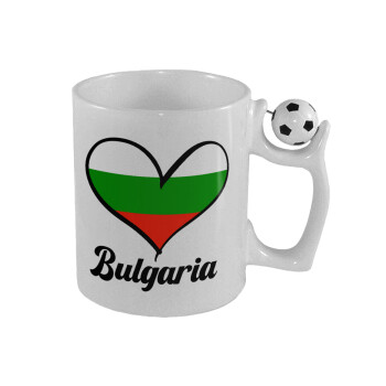 Bulgaria flag, Κούπα με μπάλα ποδασφαίρου , 330ml