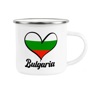 Bulgaria flag, Κούπα Μεταλλική εμαγιέ λευκη 360ml