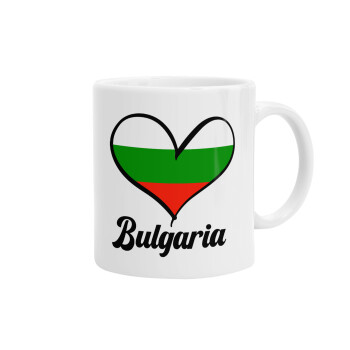Bulgaria flag, Ceramic coffee mug, 330ml (1pcs)